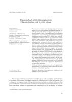 Gel s liposomski uklopljenim kloramfenikolom: karakterizacija i oslobađanje in vitro