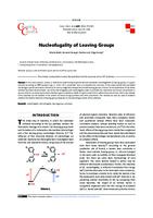 Nucleofugality of leaving groups