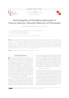 Nucleofugality of pentafluorophenolate in various solvents: solvolytic behavior of phenolates