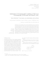 Optimization of chromatographic conditions in thin layer chromatography of flavonoids and phenolic acids