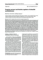 Forgotten partners and function regulators of inducible
metallothioneins