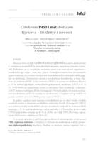 Citokrom P450 i metabolizam lijekova - značenje i novosti