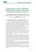 Uspostavljanje sustava tankoslojno kromatografske analize za alprazolam, diazepam, oksazepam i metadon