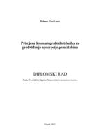 Primjena kromatografskih tehnika za predviđanje apsorpcije gemcitabina