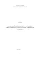 Uloga kliničkog farmaceuta u optimizaciji farmakoterapije u ordinaciji obiteljske medicine