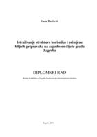 Istraživanje strukture korisnika i primjene biljnih pripravaka na zapadnom dijelu grada Zagreba