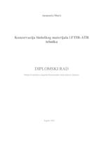 Konzervacija biološkog materijala i FTIR-ATR tehnika