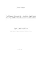 Fosfolipidne formulacije s timolom - ispitivanje biokompatibilnosti na humanim keratinocitima