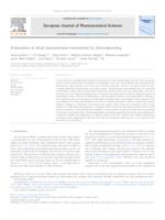 Preparation of dried nanoemulsion formulation by electrospinning