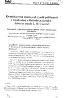 Kvantitativna analiza ukupnih polifenola i trjeslovina u listovima planike - Arbutus unedo L. (Ericaceae)