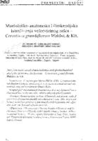 Morfološko-anatomska i fitokemijska istraživanja velecvjetnog rošca - Cerastium grandiflorum Waldst. & Kit.