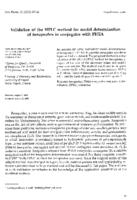 Validation of the HPLC method for model determination of fenoprofen in conjugates with PHEA