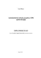 Antioksidativni učinak propolisa: EPR spektroskopija