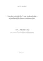 prikaz prve stranice dokumenta Učestalost infekcije HPV-om visokog rizika u premalignim lezijama vrata maternice
