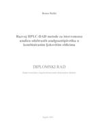 prikaz prve stranice dokumenta Razvoj HPLC-DAD metode za istovremenu analizu odabranih analgoantipiretika u kombiniranim ljekovitim oblicima