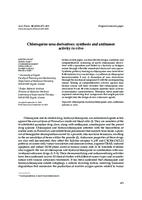 prikaz prve stranice dokumenta Chloroquine urea derivatives: synthesis and antitumor activity in vitro