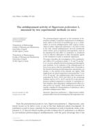 prikaz prve stranice dokumenta Antidepresivni učinak Hipericum perforatum L. mjeren pomoću dvije eksperimentalne metode na miševima