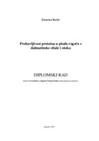 prikaz prve stranice dokumenta Probavljivost proteina u plodu rogača s dalmatinske obale i otoka