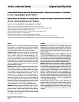 prikaz prve stranice dokumenta Hematološki biljezi anemije i koncentracija C-reaktivnog proteina kod stabilne kronične opstrukcijske plućne bolesti