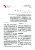 prikaz prve stranice dokumenta Reactivity of acetates in aqueous alcohols