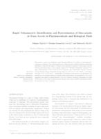 prikaz prve stranice dokumenta Rapid voltammetric identification and determination of simvastatin at trace levels in pharmaceuticals and biological fluid
