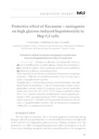 prikaz prve stranice dokumenta Protective effect of flavanone - naringenin on high glucose-induced hepatotoxicity to Hep G2 cells