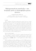 prikaz prve stranice dokumenta Mukopenetrativne nanočestice - nov terapijski sustav za dostavu lijeka putem sluznica