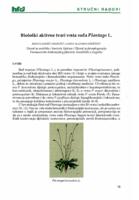 prikaz prve stranice dokumenta Biološki aktivne tvari vrsta roda Plantago L.