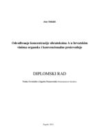 prikaz prve stranice dokumenta Određivanje koncentracije ohratoksina A u hrvatskim vinima organske i konvencionalne proizvodnje