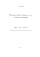 prikaz prve stranice dokumenta Metabolizam flavonoida posredovan citokromom P450 1A2