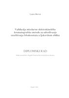 prikaz prve stranice dokumenta Validacija micelarno elektrokinetičke kromatografske metode za određivanje onečišćenja febuksostata u ljekovitom obliku