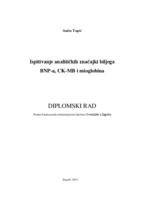 prikaz prve stranice dokumenta Ispitivanje analitičkih značajki biljega BNP-a, CK-MB i mioglobina