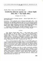 prikaz prve stranice dokumenta Antimikrobno djelovanje saponina soje - Glycine hispida (Mch.) Max. = Soja hispida (Mch.)