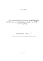 prikaz prve stranice dokumenta Ispitivanje citotoksičnosti derivata itakonske kiseline kao potencijalnih citostatika na THP-1 staničnoj liniji