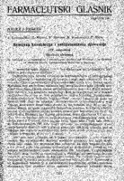prikaz prve stranice dokumenta Kemijska konstitucija i antihistaminsko djelovanje: ( IV. saopćenje): (derivati efedrina)