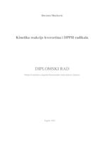 prikaz prve stranice dokumenta Kinetika reakcija kvercetina i DPPH radikala