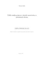 prikaz prve stranice dokumenta NMR studija priprave zlatnih nanočestica u prisutnosti citrata