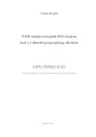 prikaz prve stranice dokumenta NMR studija izotopnih H/D izmjena kod 1,1-dimetil-propargilnog alkohola