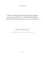 prikaz prve stranice dokumenta Analiza rezultata ispitivanja utjecaja dodatka konzervansa (HCl) na rezultate biokemijskih i endokrinoloških parametara u 24-satnoj mokraći