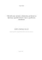 prikaz prve stranice dokumenta Određivanje metala u dodacima prehrani za liječenje upalnih bolesti crijeva grafitnom tehnikom