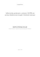 prikaz prve stranice dokumenta Adherencija pacijenata s astmom i KOPB-om prema inhalatornoj terapiji i čimbenici utjecaja