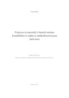 prikaz prve stranice dokumenta Priprava kvaternih O-benzil-oksima kinuklidina te njihova antikolinesterazna aktivnost