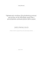 prikaz prve stranice dokumenta Optimiranje strukture Beta-karbolinskog prstena: put prema novim hibridnim spojevima s potencijalnim antimalarijskim djelovanjem
