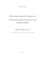 prikaz prve stranice dokumenta NMR studija reakcije H/D izmjene kod 1,1-dimetil propragilnog alkohola. Učinak organskog otapala