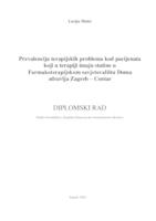 prikaz prve stranice dokumenta Prevalencija terapijskih problema kod pacijenata koji u terapiji imaju statine u Farmakoterapijskom savjetovalištu Doma zdravlja Zagreb - Centar