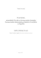 prikaz prve stranice dokumenta Fran Kušan, utemeljitelj Zavoda za farmaceutsku botaniku Farmaceutsko-biokemijskog fakulteta Sveučilišta u Zagrebu