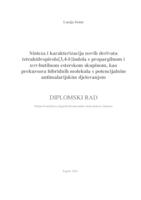 prikaz prve stranice dokumenta Sinteza i karakterizacija novih derivata tetrahidropirolo[3,4-b]indola s propargilnom i tert-butilnom esterskom skupinom, kao prekursora hibridnih molekula s potencijalnim antimalarijskim djelovanjem