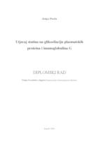 prikaz prve stranice dokumenta Utjecaj statina na glikozilaciju plazmatskih proteina i imunoglobulina G