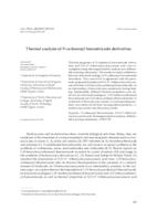 prikaz prve stranice dokumenta Thermal analysis of N-carbamoyl benzotriazole derivatives