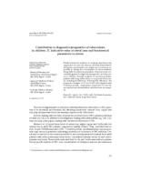prikaz prve stranice dokumenta Contribution to diagnostics/prognostics of tuberculosis in children. II. Indicative value of metal ions and biochemical parameters in serum